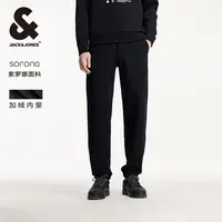 【商场同款】杰克琼斯秋季新款卫裤男加绒内里索罗娜百搭裤子男装