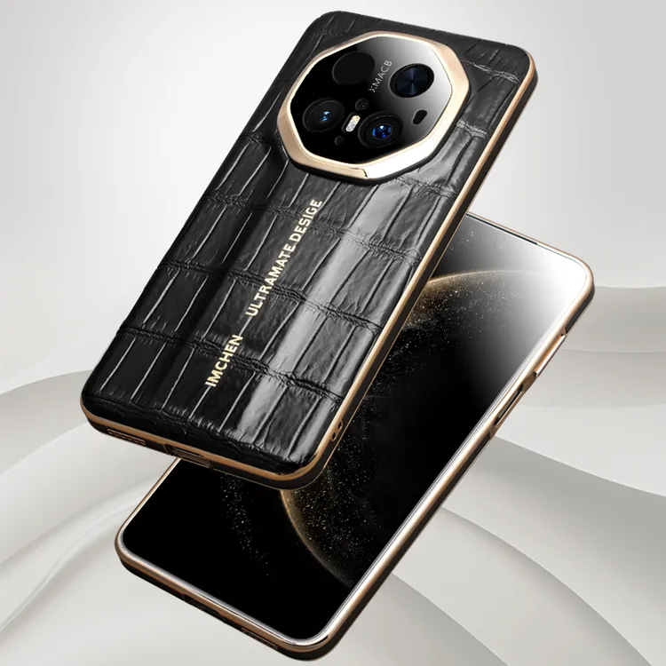 适用华为非凡大师mate70rs手机壳保时捷轻奢高档真皮时尚高端皮套