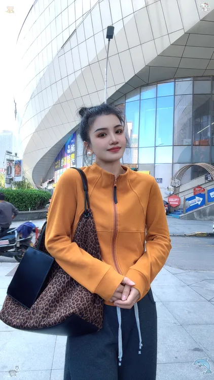 四季青双拉链立领德绒卫衣打底女秋季2025新款加厚修身上衣