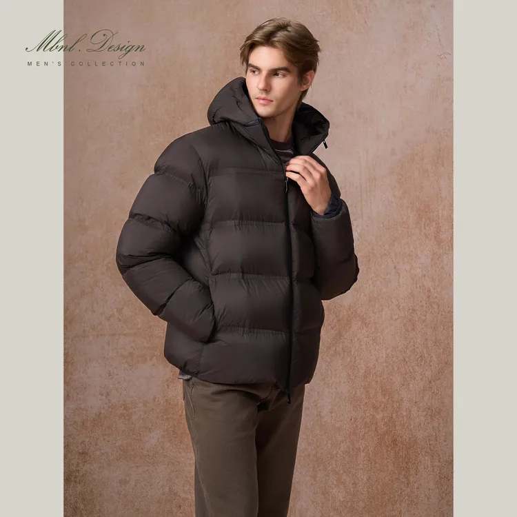 MBNL-F「Masac羽绒」秦磊男装白鹅绒特殊纹理羽绒服LL-WYR7005