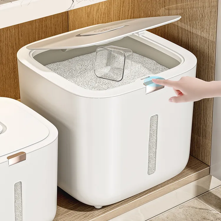 俏洁米桶密封防虫防潮家用新款大米面粉杂粮大容量加厚加大储存罐