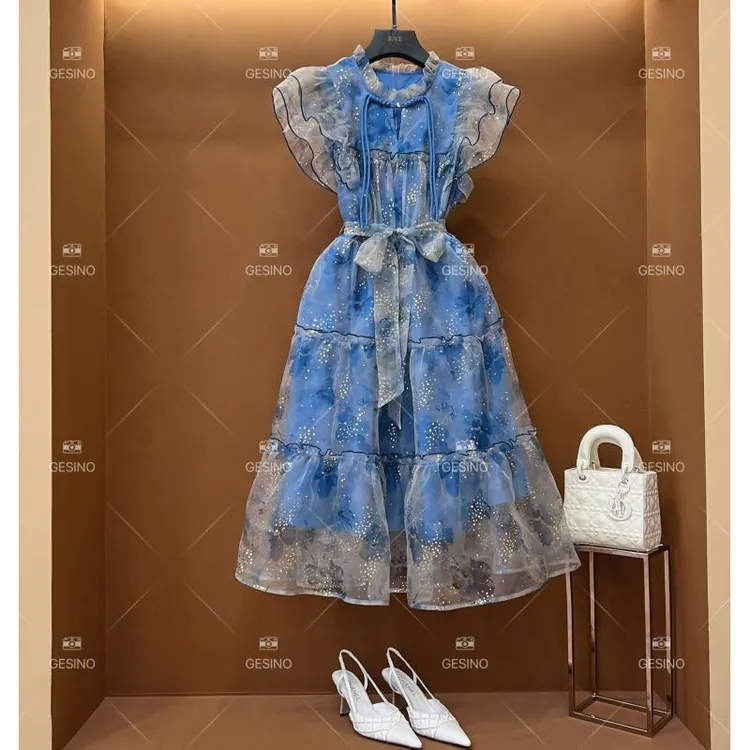 【小满】春夏丨设计师轻奢法式印花女士连衣裙 CX-2024573