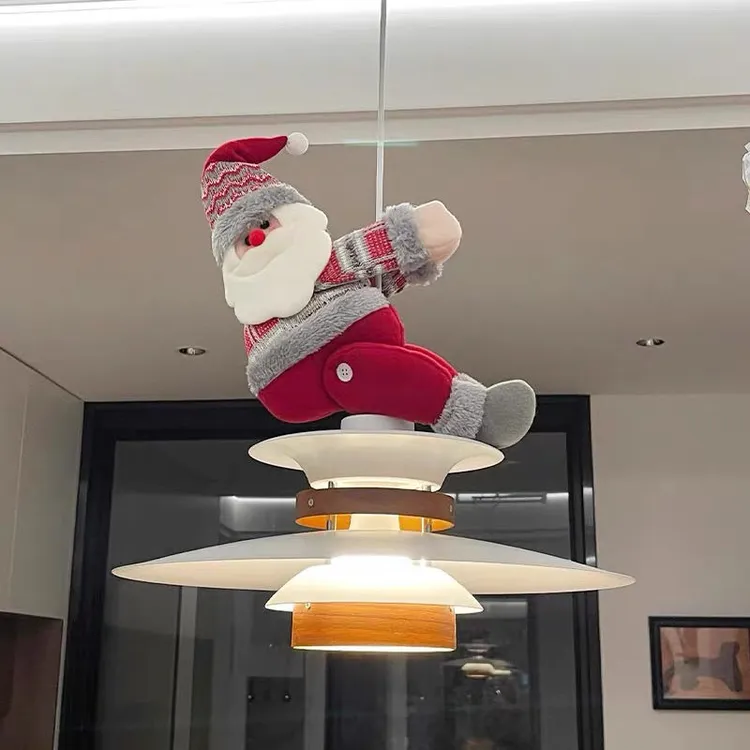 圣诞节装饰品圣诞老人门把手挂件玩偶卧室入户门氛围装饰布置cy