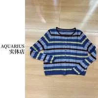 【AQUARIUS 】（条纹舞曲）条纹针织开衫83256