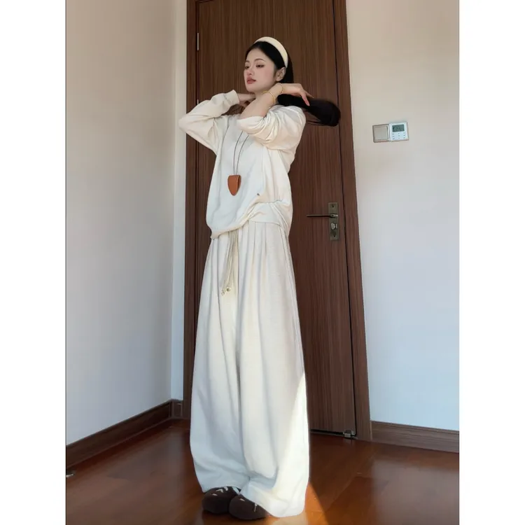 胖头鱼设计感微弹口袋休闲裤秋冬阔腿裤垂感直筒裤慵懒风长裤