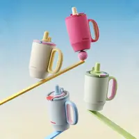 bablov花伴森幸运双饮把手不锈钢可爱简约学生便携保温杯