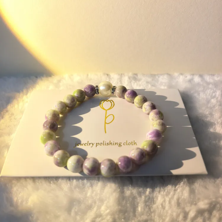 铜合金琉璃手链 饰品古风合金琉璃气质小众原创设计款显白手串