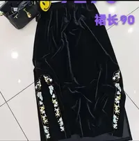 上新价~深圳9275新中式国风花团锦刺绣半身裙百搭显瘦裙子
