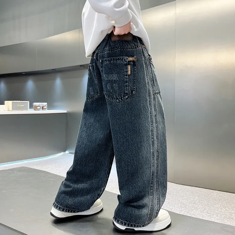 儿童装男童秋装牛仔裤子春秋款2025新款休闲长裤男孩秋季中大童潮