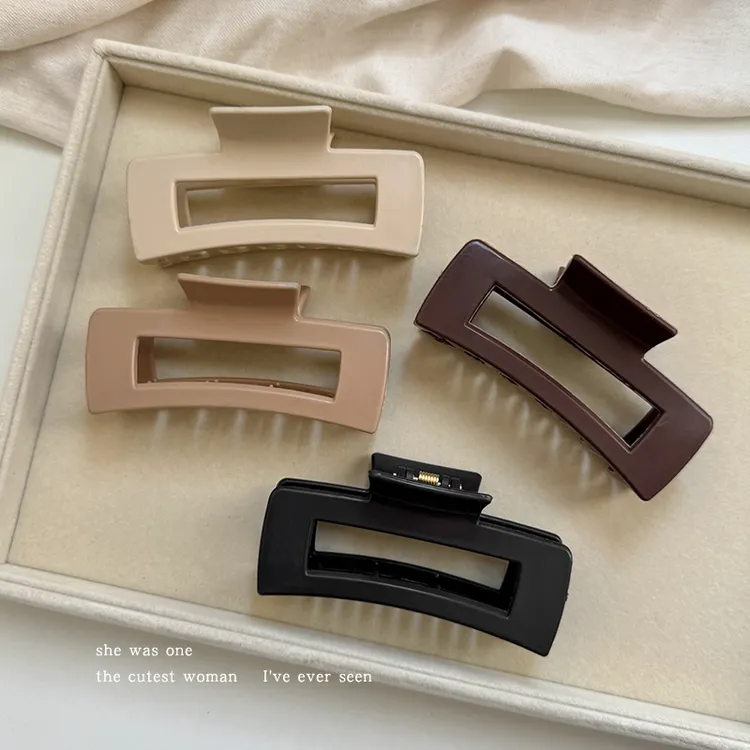 软硅胶鲨鱼夹安全替代品大号高级感抓夹女发量多防摔发夹头饰夹子