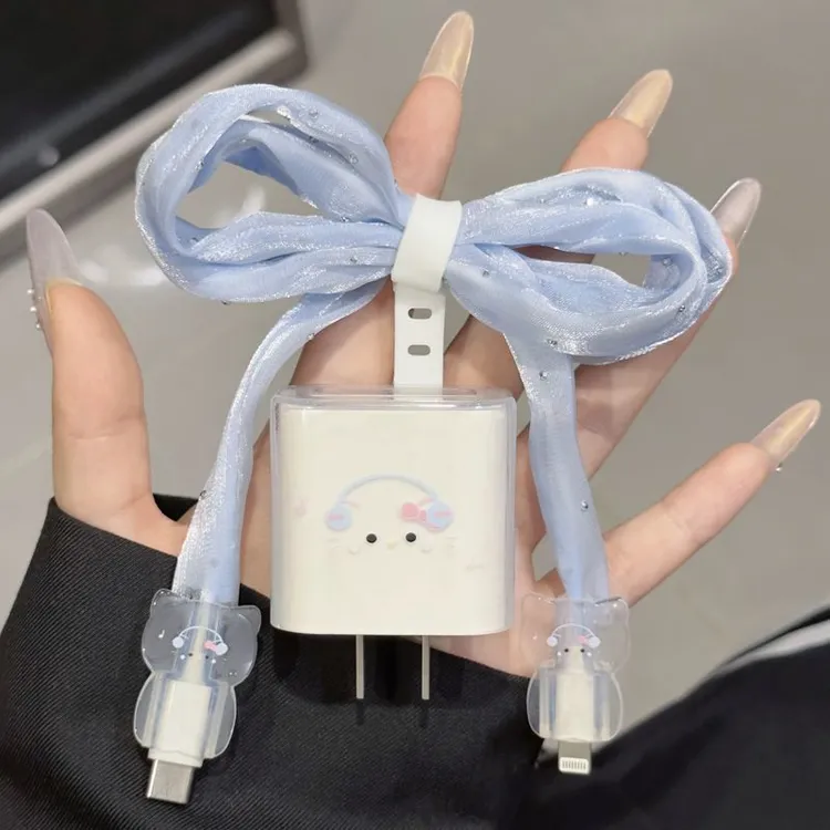 数据线保护套20w适用苹果15promax充电头16防摔软壳14 13防折断12