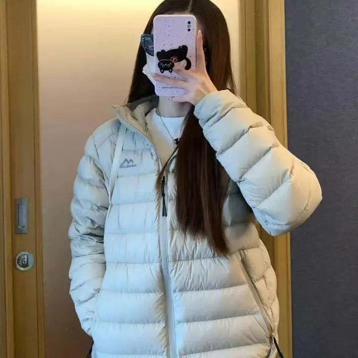 508冬季连帽短款排骨轻薄显瘦宽松保暖棉服外套