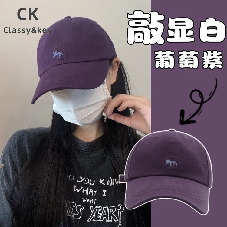 Classy key新加坡设计师联名款春夏季刺绣狐狸棒球帽子男女鸭舌帽