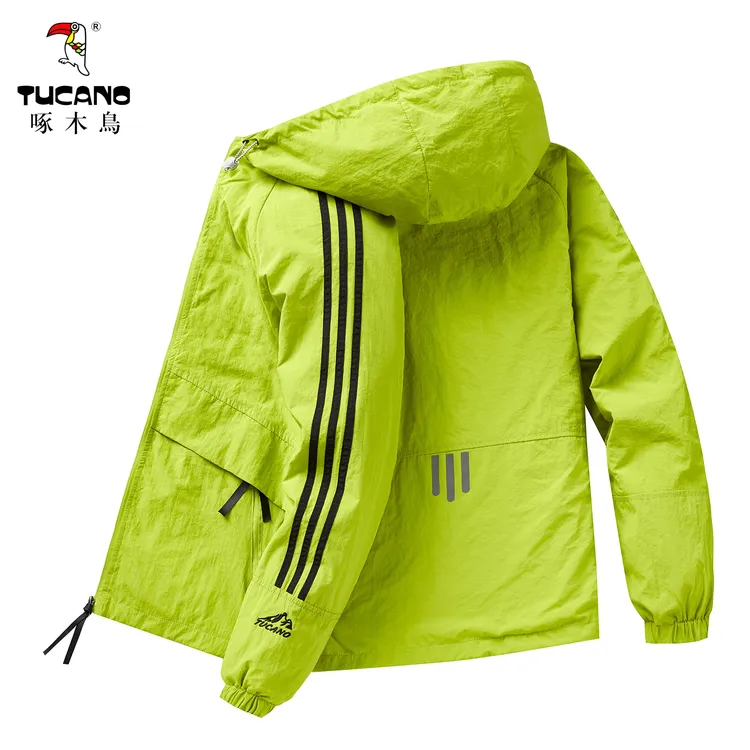 TUCANO/啄木鳥秋冬季连帽夹克薄款外套男士户外加绒运动冲锋衣女1