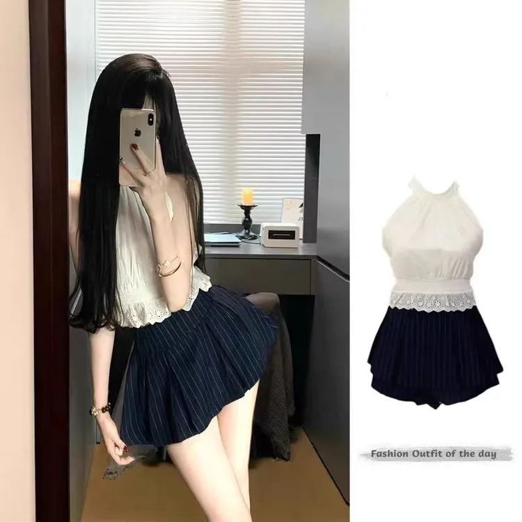 财阀富家千金贵气名媛风女装夏季网红洋气炸街衣服裙子套装两件套
