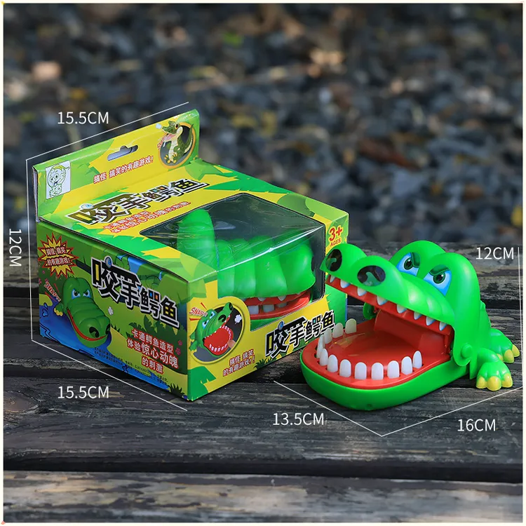 恶作剧亲子解压玩具咬手鳄鱼夹手塑料材质整蛊搞怪软胶咬手指鳄鱼