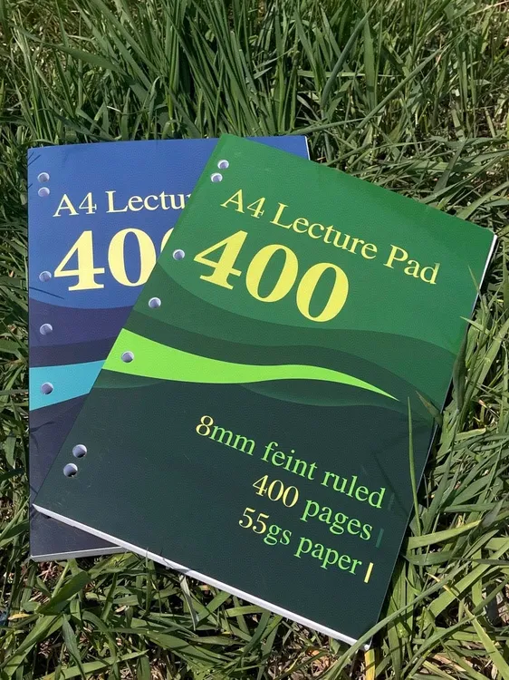 a4加厚400页薄脆本笔记本子学生用考研考公考编记事本子美式横线