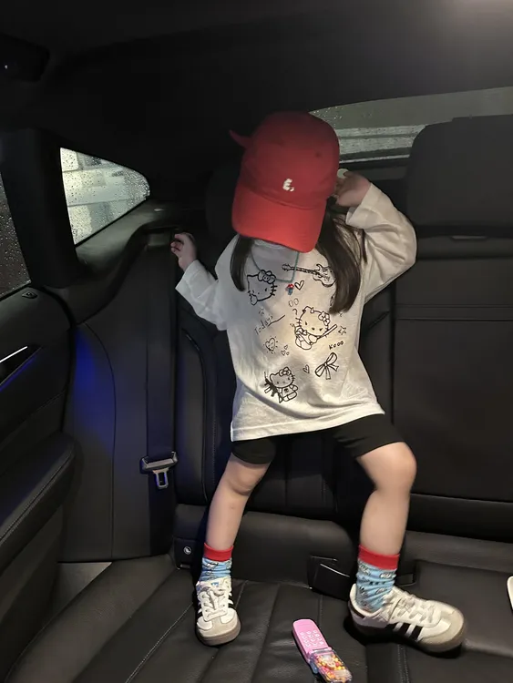 小思家女童25早秋新款甜酷风韩系长袖防晒罩衫T恤纯色打底裤套装