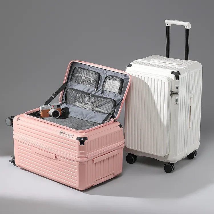 侧开口大容量可扩展五轮行李箱男女20寸登机拉杆箱28寸密码旅行箱