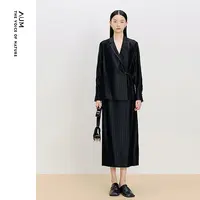 AUM/噢姆【纸片人半身裙】25新款气质时尚醋酸女士半身裙MCFZ10452