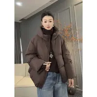 7937太谷休闲时尚宽松版型冬季简约百搭加厚连帽面包款羽绒服
