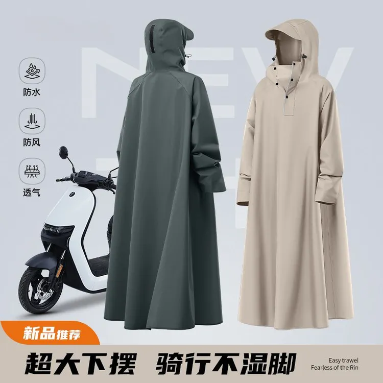新品电动车雨衣电瓶车雨衣成人长款全身防暴雨加厚加大骑行雨衣
