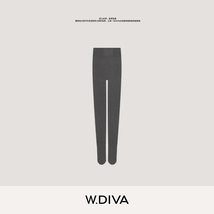 W.Diva【简致调】蓄热保暖高弹不勒羊毛宽腰加厚连裤袜54U053460
