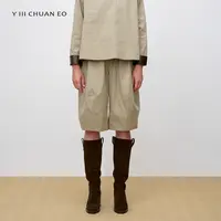Y III CHUAN EO一川原创秋冬新款复古格纹宽松廓形阔腿气球裤