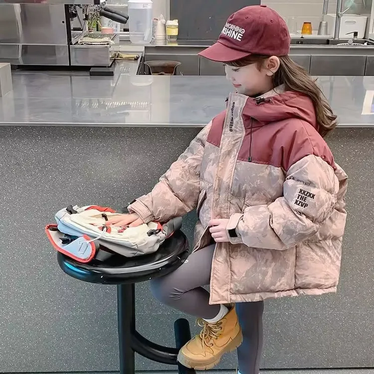 巴拉开门红女童羽绒服冬装2026新款洋气儿巴拉儿童12儿童90羽绒服