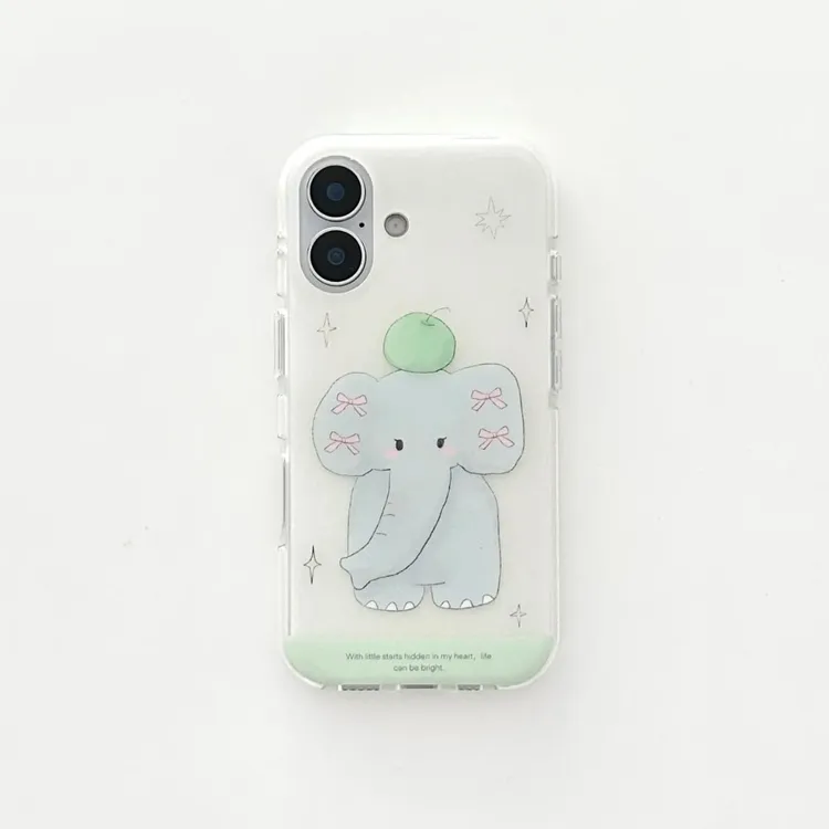 IMD苹果小象适用iphone16苹果15果冻手机壳小米OPPO华为VIVO荣耀