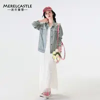 C4573女童秋季时尚洋气外套2025春秋新款大童休闲韩版牛仔衣