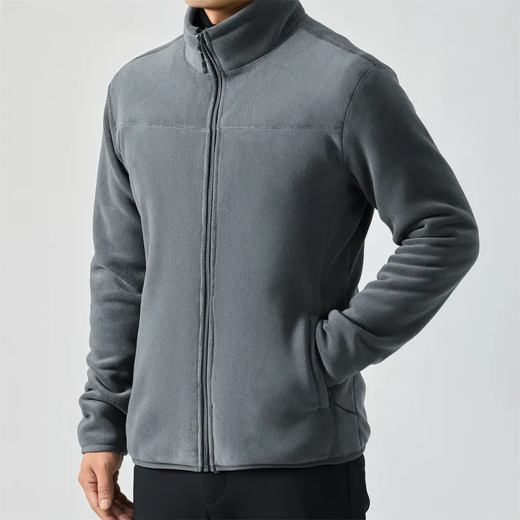 Fervemore费韦戈摩奥粒绒立领男士冬季保暖宽松休闲开衫抓绒外套