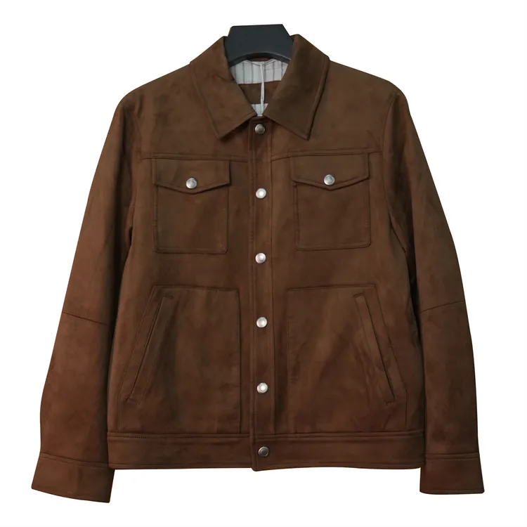 【goolu专属】“63200版”秋冬麂皮绒夹克休闲百搭亲肤情侣款长袖外套