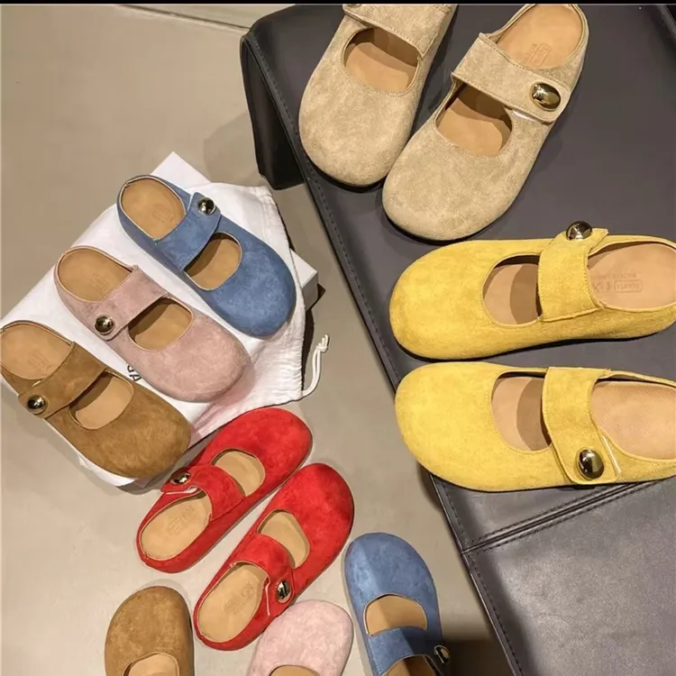 厚底勃肯鞋包头半拖女外穿懒人穆勒鞋增高2025夏新款秋冬百搭拖鞋