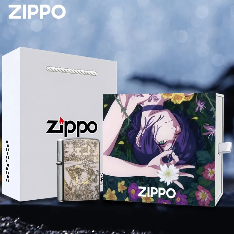 zippo打火机花海蕾塞精雕电锯人蕾塞防风正版打火机男生礼物DYF1商品图