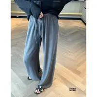 『朱小姐』 “好穿到尖叫”显瘦羊毛混纺万能搭一切抽绳直筒裤G272