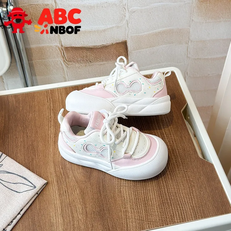  ABC NBOF儿童板鞋女童鞋子春秋款女中大童2025潮流休闲鞋公主鞋