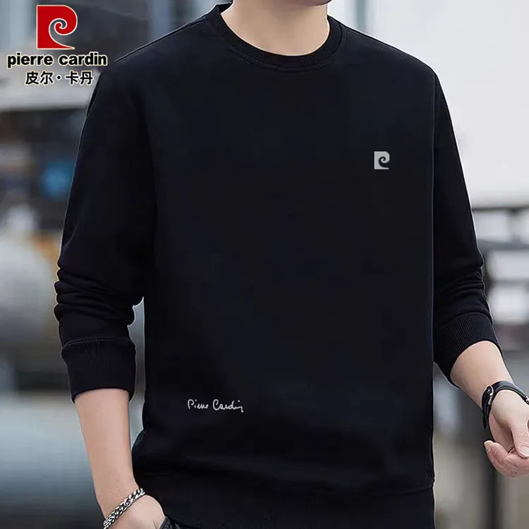 皮尔卡丹2025男装休闲圆领卫衣秋装上衣男秋款外套男女同款长袖