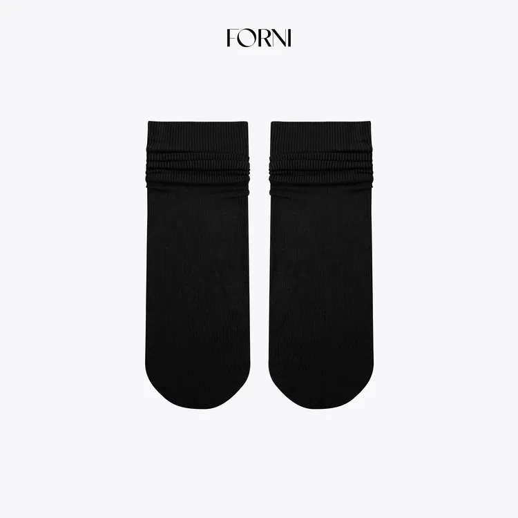 8月21日10:00新品 FORNI 日系女高 呼吸感精棉竖纹0压纯色中筒袜