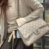 95新 Chanel/香奈儿 【蕾】60 0122 灰色单肩包