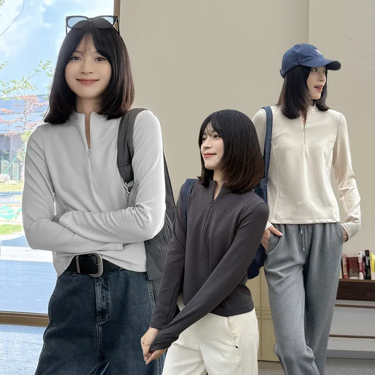 曲线3色上衣 280g科技发热锁温 内薄绒轻盈又保暖 超弹显瘦F2414