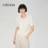 【E+轻生活系列】edition2025秋新款绵羊毛短袖针织衫#EBE3SWT024