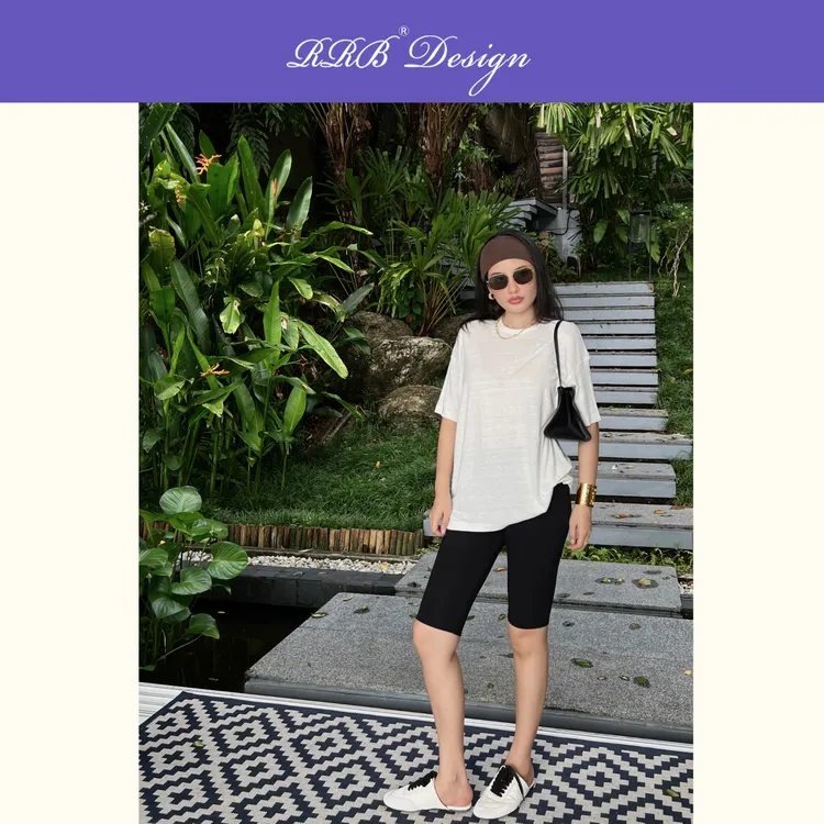 RRB Design「自在日常」修身舒适裸感高腰五分裤百搭骑行裤运动短裤