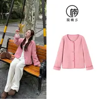 NANJIE/楠姐【荔枝莓莓】秋冬保暖短款通勤夹棉外套XNS6693