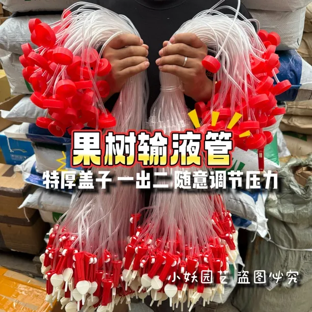 果树一出二吊针输液管大树输液袋一体柑橘黄龙病高压输液管滴灌