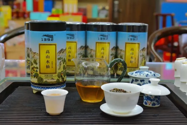 天池1392七彩系列高山水仙凤凰单枞茶高山有机乌龙茶罐装100克