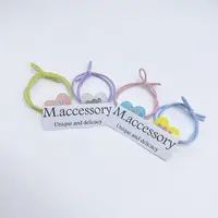 Mi33 亮钻彩色爱心细绳发绳 Q11070Q42