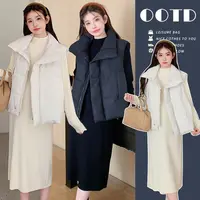 【晴晴】孕妇装秋冬季棉服2025新款时尚宽松加厚保暖棉衣羽绒服马甲