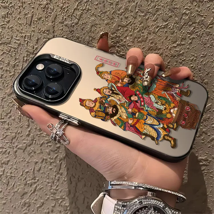 五路财神适用苹果15promax壳iPhone14新款苹果13男款苹果12苹果11