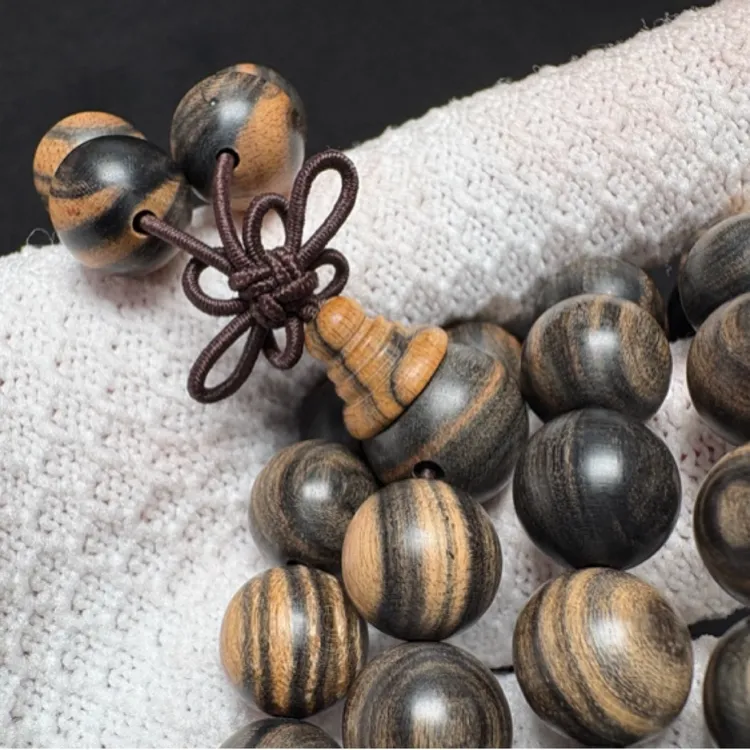 印尼条纹乌木1.0CM108粒念珠